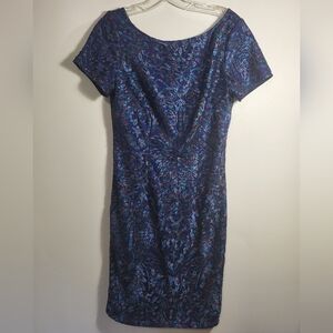 JS Collection floral on lace fabric mini dress  women's 4  #2700